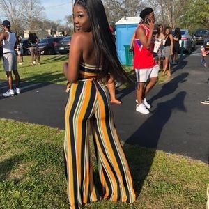 2 piece crop top & pant set